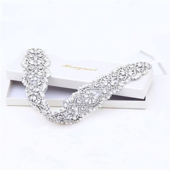Rhinestone Bridal Belt Crystal Wedding Dress Belt Shiny Wedding Accessories main image 6